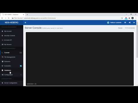 TUTO COMMENT FAIRE UNE DATABASE SUR LE PANEL