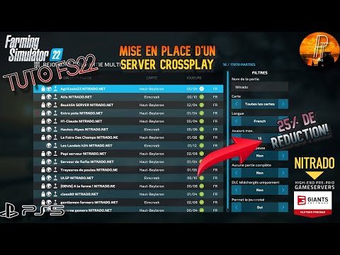 [TUTO FS22] MISE EN PLACE D'UN SERVER TOUTES PLATEFORMES!! [FARMING SIMULATOR 22]