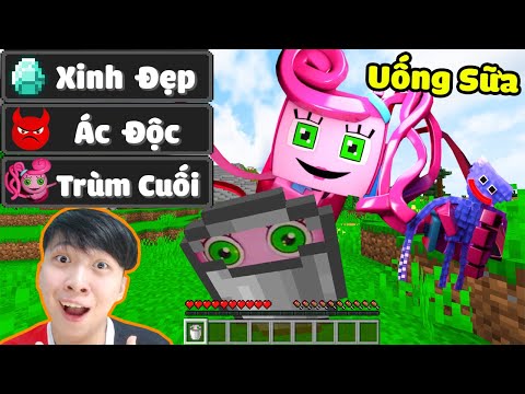 Vinh Uống Sữa Của Mommy Long Legs Tập 30 : UỐNG SỮA TẤT CẢ MỌI THỨ TRONG MINECRAFT* Tay Dài Quá 😣😥