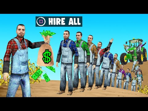 We Hired 1000 Workers To Help On The Farm (Farming Simulator 22)