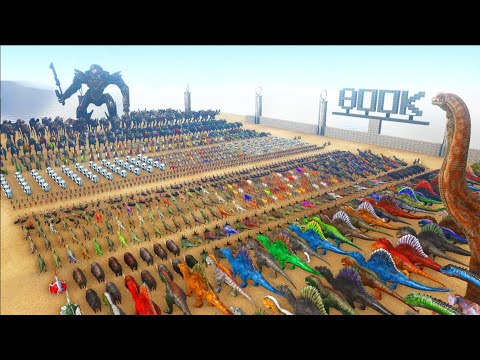 1000 Robots VS 1000 Dinosaurs – 800K SPECIAL | ARK