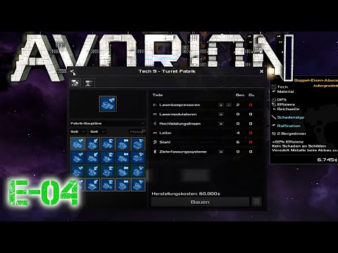 AVORION – Gameplay – Deutsch #04 🛸 – Abwrack- und Bergbau Geschütztürme selber bauen !
