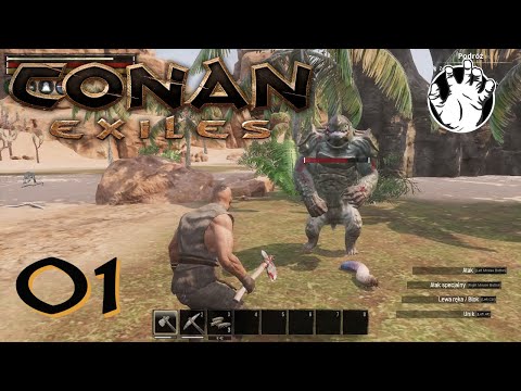 Conan Exiles #1 – Ziemie Wygnańców 🌵 Gameplay PL