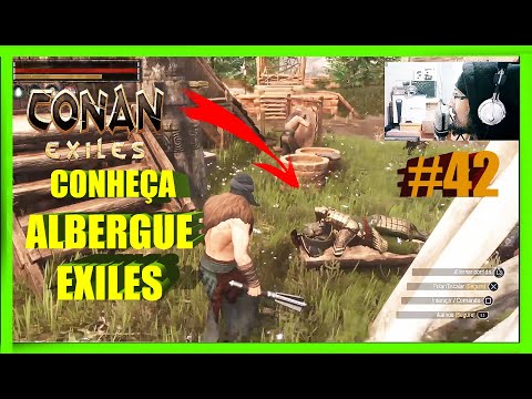 CONAN EXILES: #42 MAIS UM DIA NA VIDA DE UM EXILADO TA VIRANDO ALBERGUE EXILES AQUI kkkk #pc #rpg