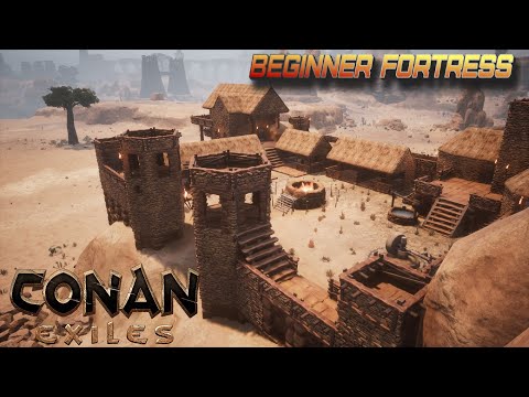 CONAN EXILES building – BEGINNER BASE [ TIMELAPSE ]