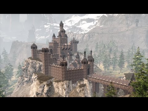 CONAN EXILES building – how to build a castle on the rock [timelapse]