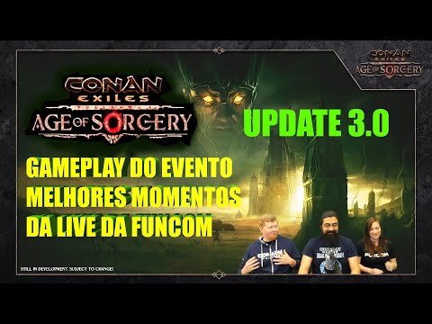 CONAN EXILES: MELHORES MOMENTOS E GAMEPLAY DO EVENTO DA LIVE DE HOJE DA FUNCOM #conanexiles