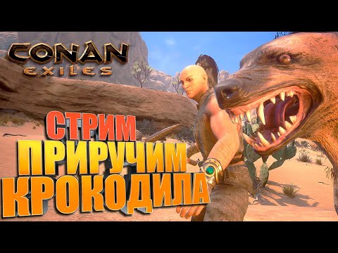 СТРИМ. Приручение крокодила. CONAN EXILES