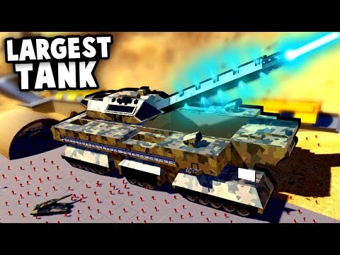 Deathstar Future Tank! Largest Tank Ever Made Destroys the Map! (Ravenfield Best Mods)