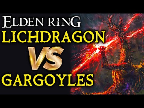 ELDEN RING BOSS VS. BOSS: Lichdragon Fortissax VS. Valiant Gargoyles!