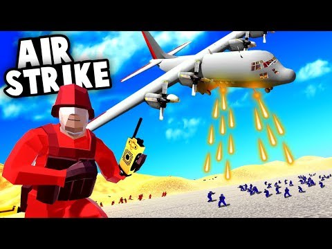 Epic AC-130 Plane AIRSTRIKE Destroys Entire Enemy Base! (Ravenfield Best Mods)