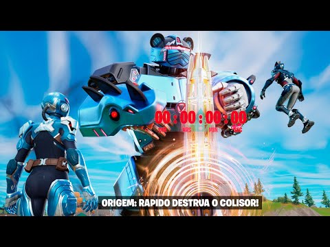 🔴COMEÇOU AGORA! EVENTO AO VIVO DO FORTNITE DO CAPITULO 3! Evento ao vivo COLISÃO!