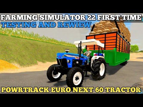 farming simulator 22 Indian mod challenge testing new POWRTRACK EURO 60 Tractor
