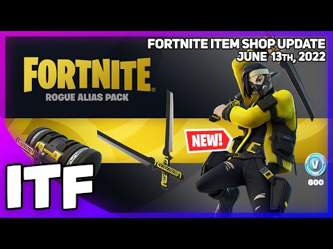 Fortnite Item Shop *NEW* ROGUE ALIAS STARTER PACK! [June 13th, 2022] (Fortnite Battle Royale)