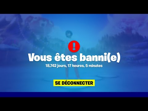 Fortnite m'a banni pour rien.