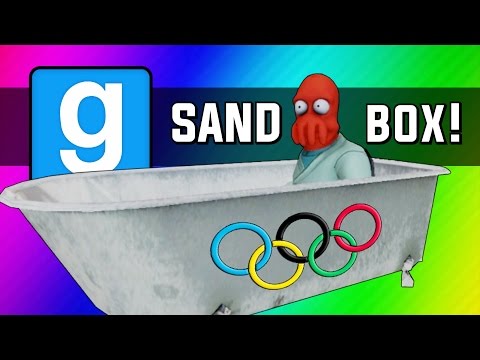 Gmod: Winter Olympics – Sled Build Race & Chaos! (Garry's Mod Sandbox Funny Moments)