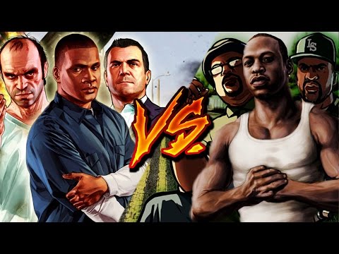 GTA V VS GTA SAN ANDREAS RAP || Ykato Ft. Zoiket, DarckStar, RapLion