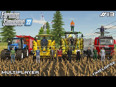 HARVESTING 30 hectares of SILAGE | The French Plain | Farming Simulator 22 Multiplayer | Episode 13