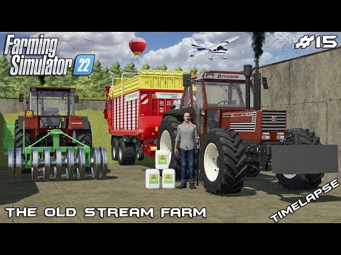Harvesting SILAGE with FIAT and PÖTTINGER | The Old Stream Farm | Farming Simulator 22 | Episode 15