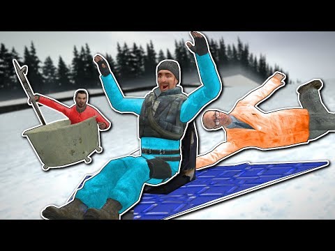 INSANE SLED BUILD RACE! – Garry's Mod Gameplay – Gmod Sled Build Race!