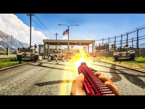 INVADI O EXERCITO PARA ROUBAR UMA ARMA PODEROSA – GTA RP