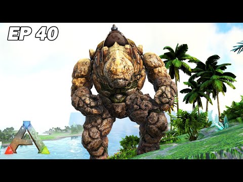 Je capture mon premier Golem de pierre ! Ark Survival Evolved Ep40 Arkfaxia S3