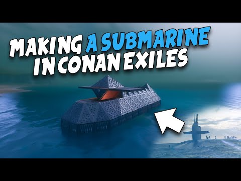 MAKING A SUBMARINE IN CONAN EXILES !  🌊🌊🌊