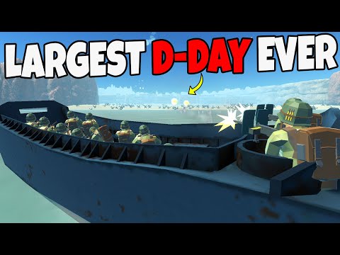 NEW Largest D-DAY BEACH INVASION Ever! – Ravenfield: Battle Simulator