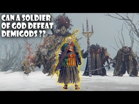One +100 Soldier of Godrick VS ALL Demigods – Elden Ring