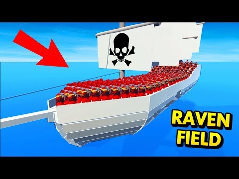 PIRATE BATTLES ON SHIPS IN RAVENFIELD! (Ravenfield Funny Gameplay)