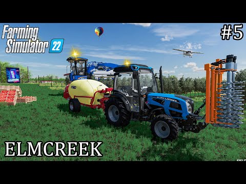 Planting Grapes, Olives, Producing Tomatoes ★ Elmcreek Farm ★ Farming Simulator 22 #5