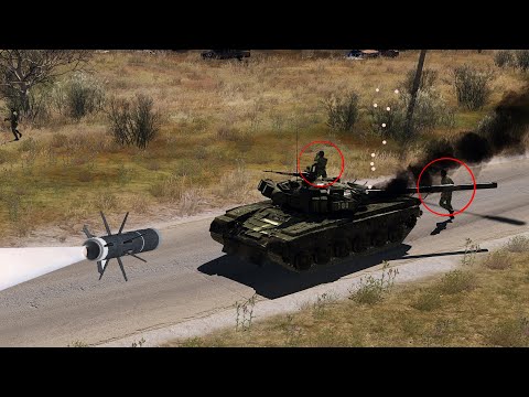 Russian Tank destroyed at ambush site | AT vs Tanks | Military Simulator – ARMA 3 MILSIM GAMEPLAY