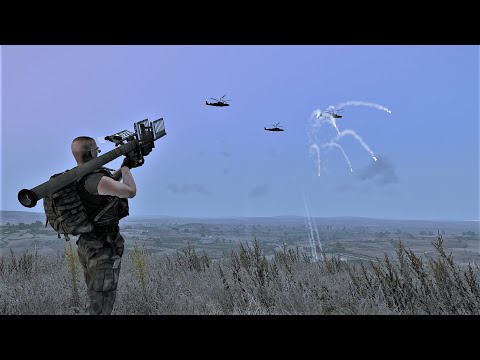 Ukrayna Stinger Füzesi 4 Rusya KA-52 Helikopteri Yok Etme Simülesi – ARMA 3 Simulation sürpriz yap