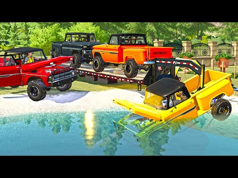 WE GOT CHEVY K10s AND DESTROYED THEM | Farming Simulator 22