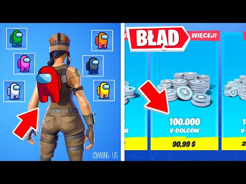 WIELKI BŁĄD Z VDOLCAMI, AMONG US W FORTNITE I DUŻE ZMIANY W BRONIACH