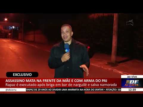 DF ALERTA – Assassino mata na frente da mãe e com arma do pai