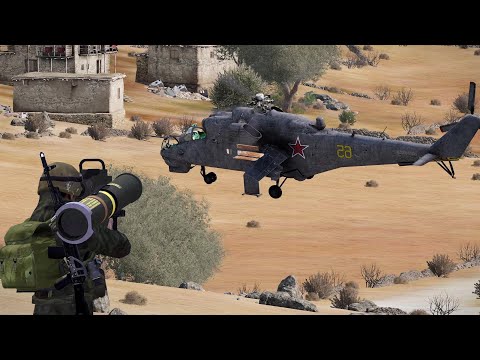Hunting Russian Helicopters with AA missile – Fim92 Stinger in action – MILSIM ARMA 3