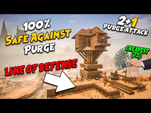 100% Safe Against Purge | 2+1 PURGE ATTACK | CONAN EXILES