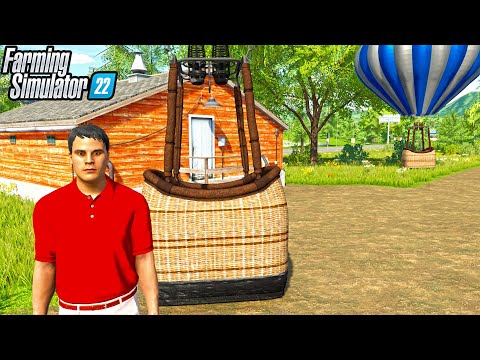 $5 HOT AIR BALLOON RIDES | CAN WE MAKE MILLIONS? (FS22 CHALLENGE) FARMING SIMULATOR 22