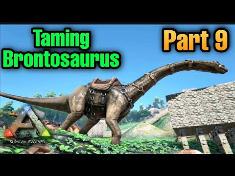 Ark Survival Evolved Funny Gameplay | Taming Brontosaurus | Part 9 | Tamil | George Gaming |