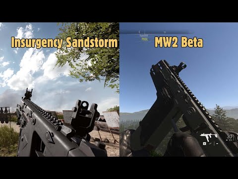 Call of Duty Modern Warfare 2 Beta vs Insurgency Sandstorm Weapon Comparison