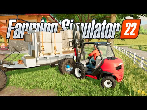 CARREGANDO PALETES DE LÃ (WESTBRIDGE HILLS) | Farming Simulator 22