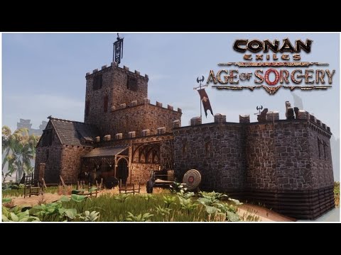 Conan Exiles Update 3.0 age of sorcery  – how to build a beginner base +T3 versions [ timelapse ]