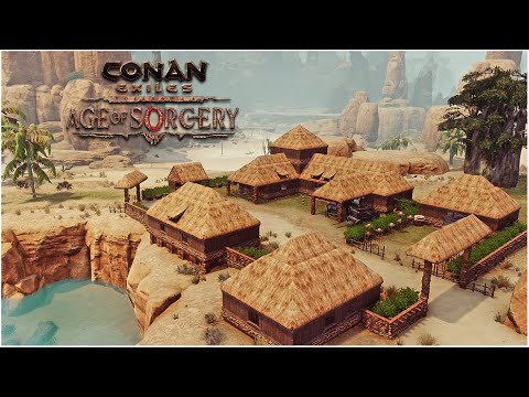 Conan Exiles Update 3.0 age of sorcery – how to build a simple beginner base. Battle pass Season1