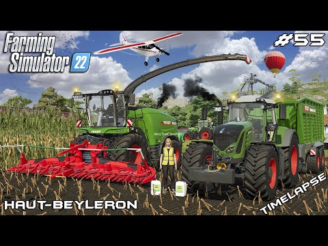 CORN SILAGE HARVEST with MrsTheCamPeR | Animals on Haut-Beyleron | Farming Simulator 22 | Episode 55