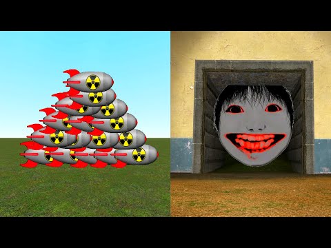 CURSED CREATURE VS NUKES – Garry's mod sandbox