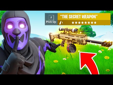 fortnite added a SECRET WEAPON!