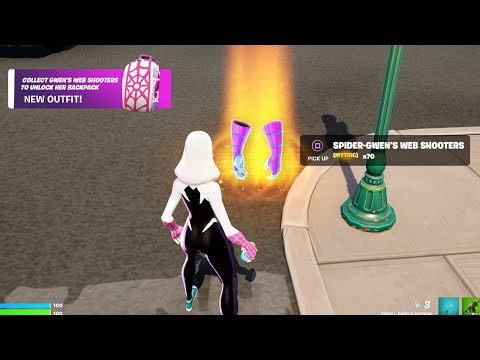 Fortnite Just Added SPIDER GWEN'S Mythic Web Shooters!