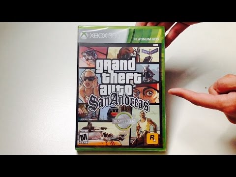 Grand Theft Auto: San Andreas (Xbox 360) Unboxing