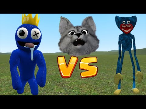 MAVİ RAİNBOW vs HUGGY WUGGY | Herkesin Merak Ettiği Büyük Kapışma | Garry's Mod